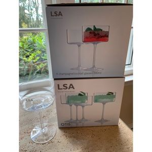 LSA International Otis Champagne/Cocktail Glasses